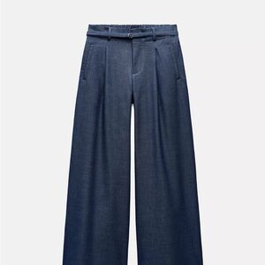 Zara Denim Blue Trousers
